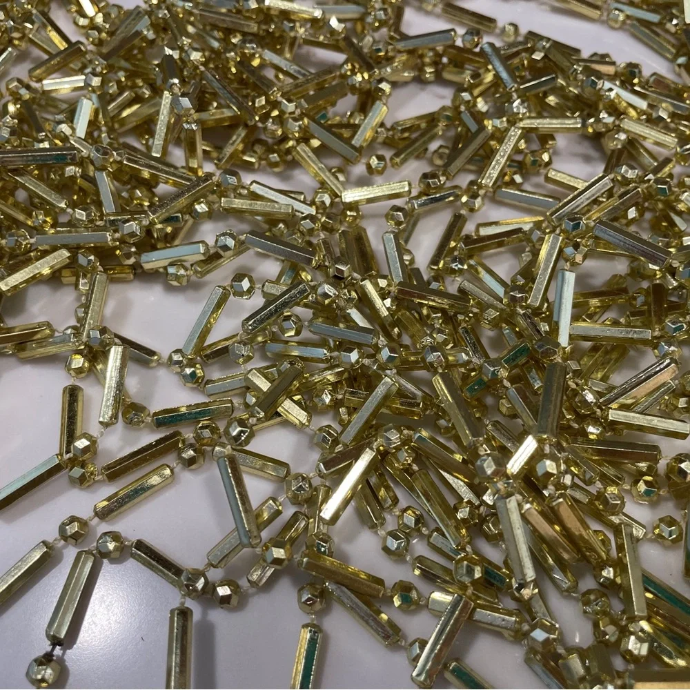 Gold Colored Bead Garland